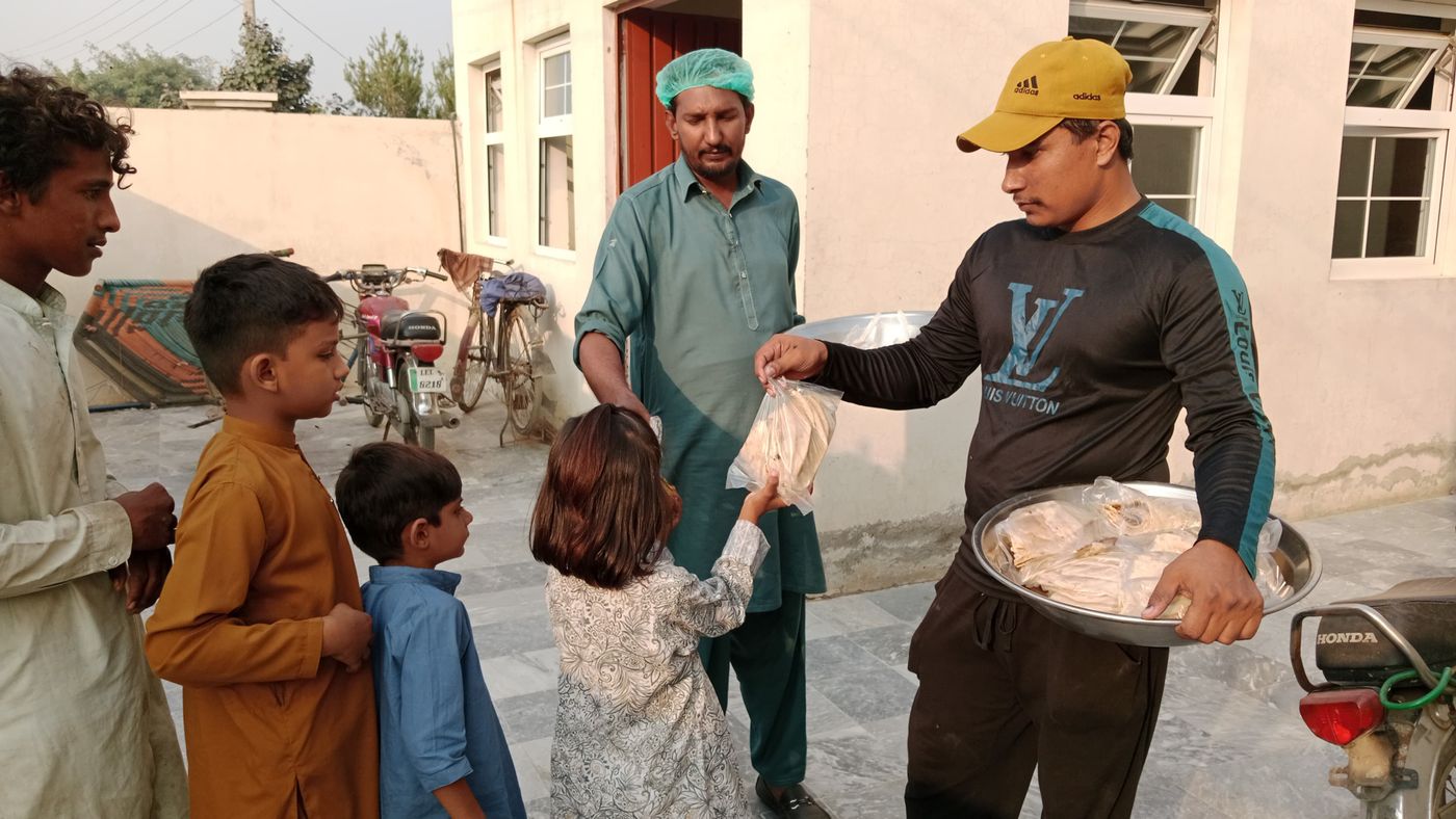 Volunteers serving their community